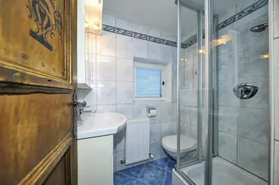 Ein Badezimmer in der Unterkunft Ferienhäuser Reither Almen