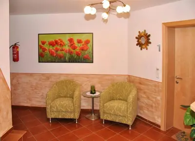 Ein Sitzbereich in der Unterkunft Appartementhaus Fuchs Christian