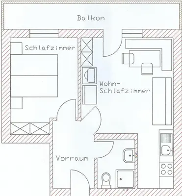 Grundriss der Unterkunft Appartementhaus Fuchs Christian