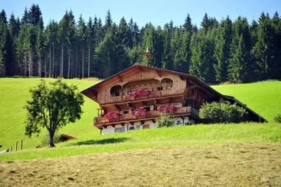 Naturlandschaft in der Nähe des Bauernhofs