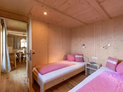 Ein Bett oder Betten in einem Zimmer der Unterkunft Biobauernhof Fleckl