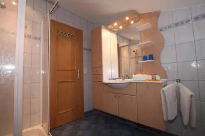 Ein Badezimmer in der Unterkunft Bauernhof Hundbichl