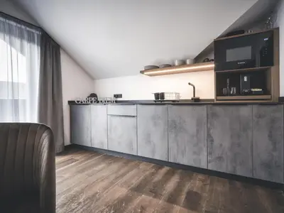 Küche/Küchenzeile in der Unterkunft Appartementhaus Das Vidum
