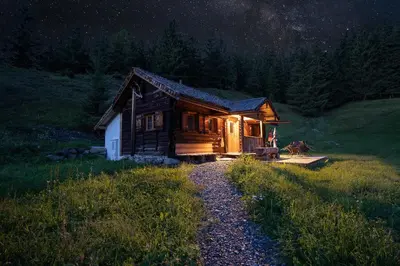 Grundriss der Unterkunft Zaunwiesen Selbstversorgerhütte