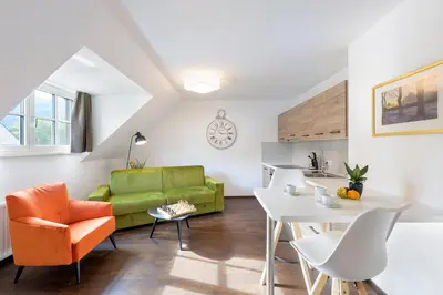 Ein Sitzbereich in der Unterkunft Villa Maria - Suiten & Appartement