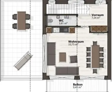 Grundriss der Unterkunft Alpenhof Chalets