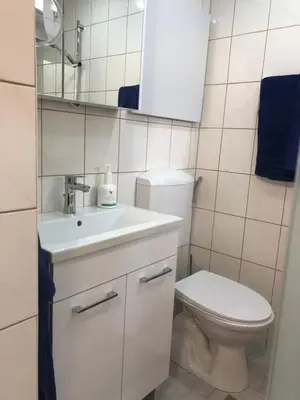 Ein Badezimmer in der Unterkunft Posthof 33