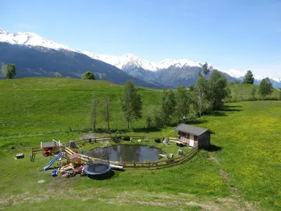 Naturlandschaft in der Nähe des Bauernhofs