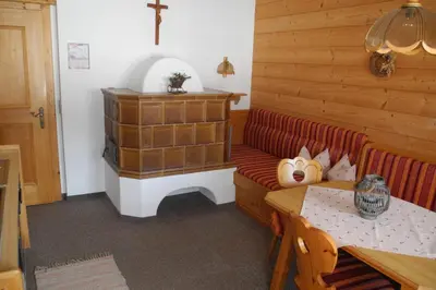 Ein Sitzbereich in der Unterkunft Haus Schatzbergblick
