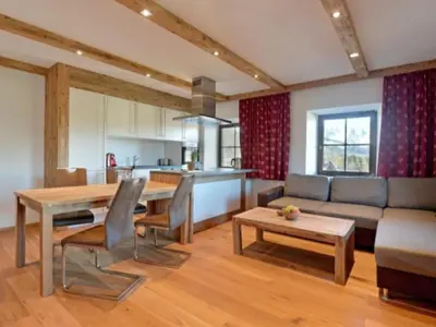 Küche/Küchenzeile in der Unterkunft Appartements Pöllhof