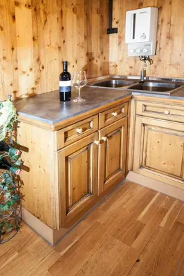 Küche/Küchenzeile in der Unterkunft Chalet Appartement Alpenherz
