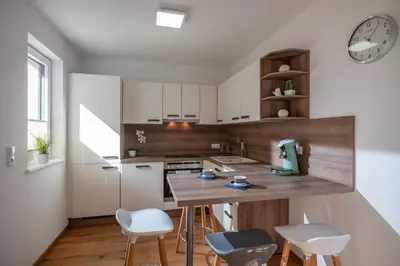 Küche/Küchenzeile in der Unterkunft Appartement Steidl