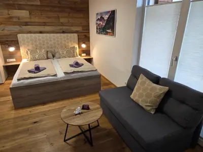 Ein Bett oder Betten in einem Zimmer der Unterkunft Appartement Steidl