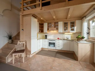 Küche/Küchenzeile in der Unterkunft Landhaus Manzl