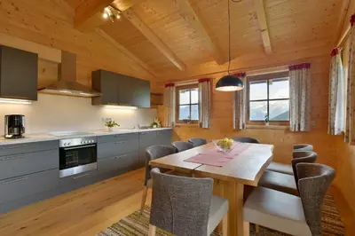 Küche/Küchenzeile in der Unterkunft Ferienwohnung Lechenhof