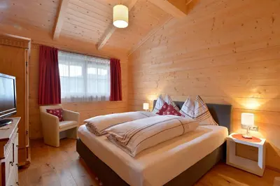 Ein Bett oder Betten in einem Zimmer der Unterkunft Ferienwohnung Lechenhof