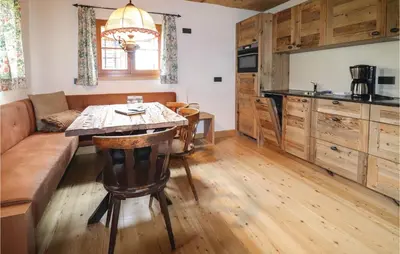 Küche/Küchenzeile in der Unterkunft Ferienhaus Mit Bergidylle