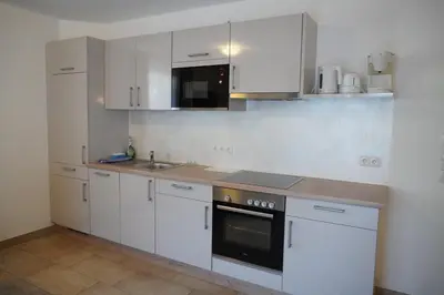 Küche/Küchenzeile in der Unterkunft Appartements Fritzhof