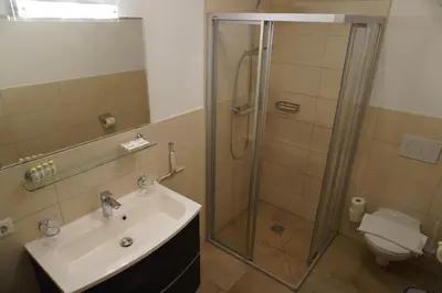 Ein Badezimmer in der Unterkunft Appartements Fritzhof