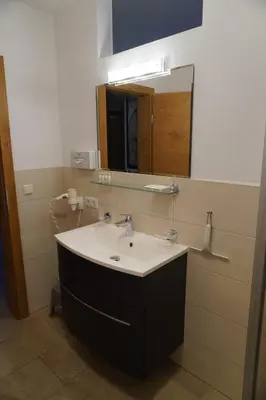 Ein Badezimmer in der Unterkunft Appartements Fritzhof