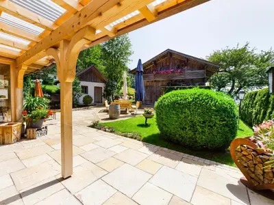 Ein Garten an der Unterkunft Denggenhof