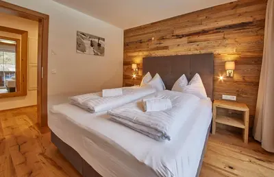 Ein Bett oder Betten in einem Zimmer der Unterkunft Residenz Der Wieshofer