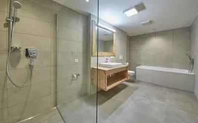 Ein Badezimmer in der Unterkunft Residenz Der Wieshofer