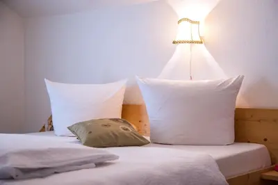 Ein Bett oder Betten in einem Zimmer der Unterkunft Klaras Haus Laimach
