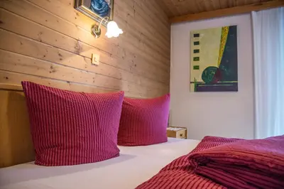 Ein Bett oder Betten in einem Zimmer der Unterkunft Klaras Haus Laimach