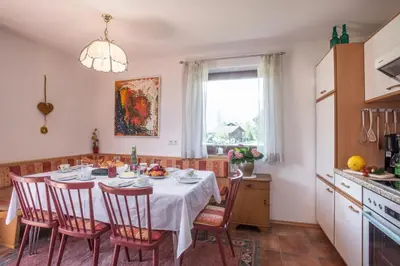 Küche/Küchenzeile in der Unterkunft Klaras Haus Laimach