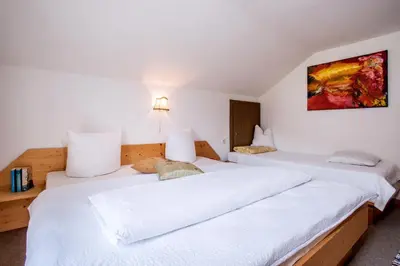 Ein Bett oder Betten in einem Zimmer der Unterkunft Klaras Haus Laimach