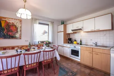 Küche/Küchenzeile in der Unterkunft Klaras Haus Laimach