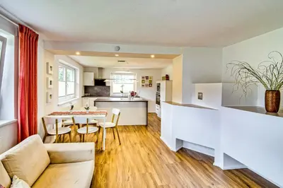 Küche/Küchenzeile in der Unterkunft Ferienwohnung Ellmerer