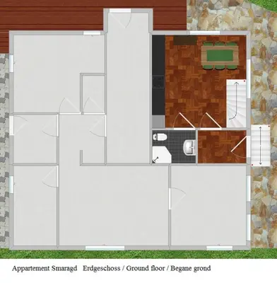 Grundriss der Unterkunft Villa Zeppelin - App Smaragd