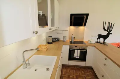 Küche/Küchenzeile in der Unterkunft Apartment Weinberg by Apartment Managers