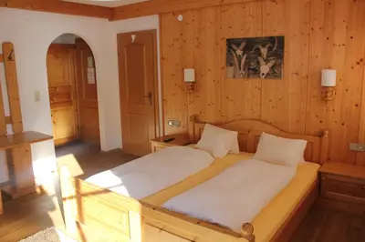Ein Bett oder Betten in einem Zimmer der Unterkunft Pension Luzenberg