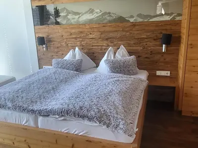 Ein Bett oder Betten in einem Zimmer der Unterkunft Apartment in Neukirchen with a balcony
