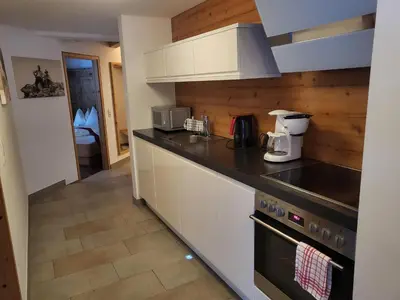 Küche/Küchenzeile in der Unterkunft Apartment in Neukirchen with a balcony