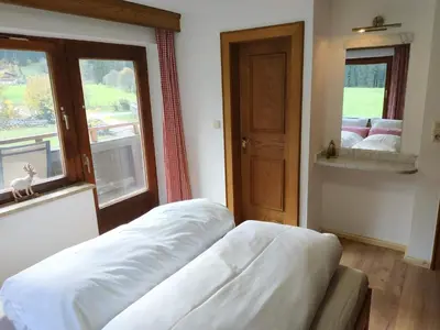 Ein Bett oder Betten in einem Zimmer der Unterkunft Haus Gartner 4-5 pers appartement