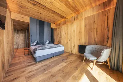 Ein Bett oder Betten in einem Zimmer der Unterkunft Mountain View