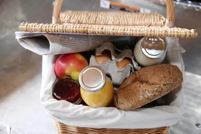Essen in der Ferienwohnung oder in der Nähe