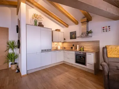 Küche/Küchenzeile in der Unterkunft Appartement Torblick