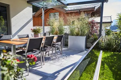 Ein Garten an der Unterkunft Landhaus Keil - Apartments