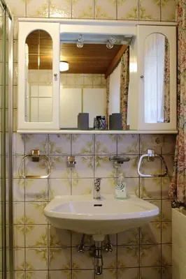 Ein Badezimmer in der Unterkunft Ferienwohnung Innerhofer