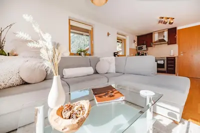 Küche/Küchenzeile in der Unterkunft Haus Weyerbach Apartments