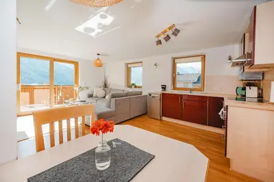 Küche/Küchenzeile in der Unterkunft Haus Weyerbach Apartments