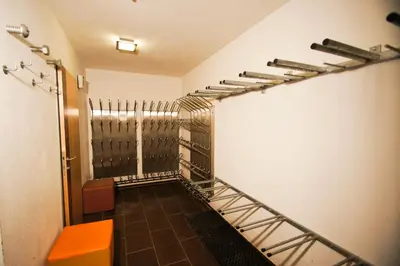 Ein Etagenbett oder Etagenbetten in einem Zimmer der Unterkunft Alpinchalet Eder - Steiner