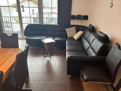 Ein Sitzbereich in der Unterkunft Alpinchalet Eder - Steiner