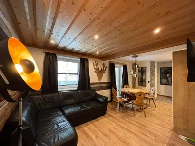 Ein Sitzbereich in der Unterkunft Haus Eder Steiner