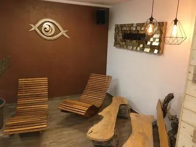 Ein Sitzbereich in der Unterkunft Haus Eder Steiner